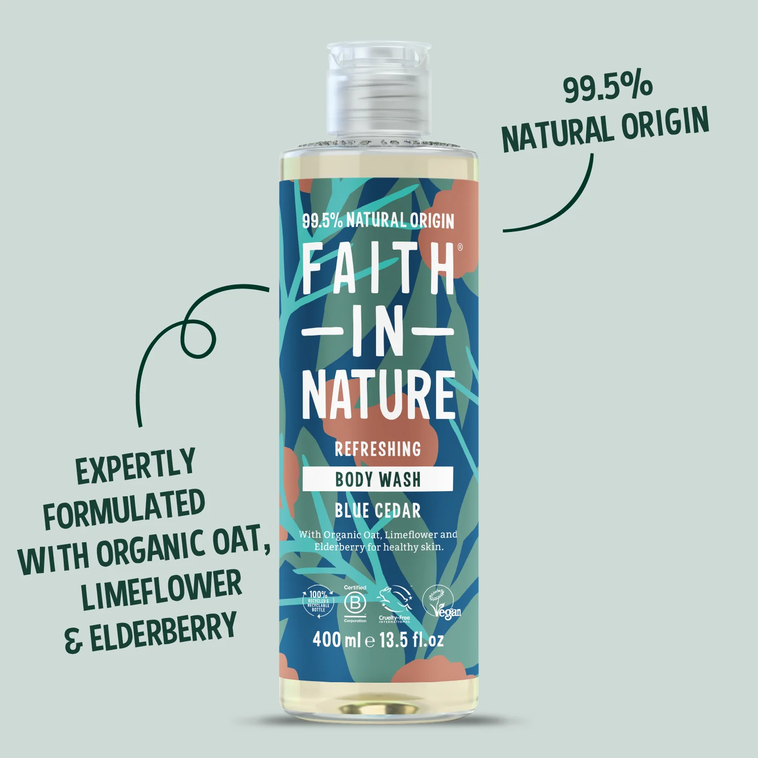 Blue Cedar Body Wash - 400ml - Image 2