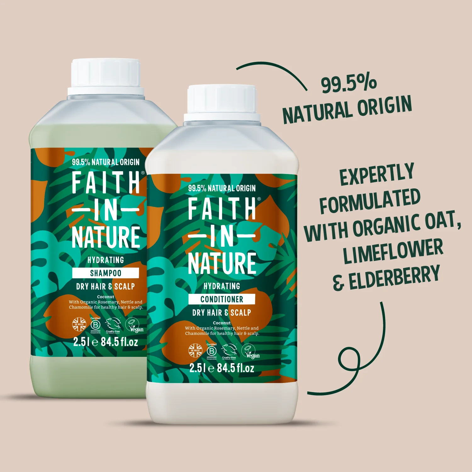 Coconut Shampoo & Conditioner Set - 2.5L - Image 2