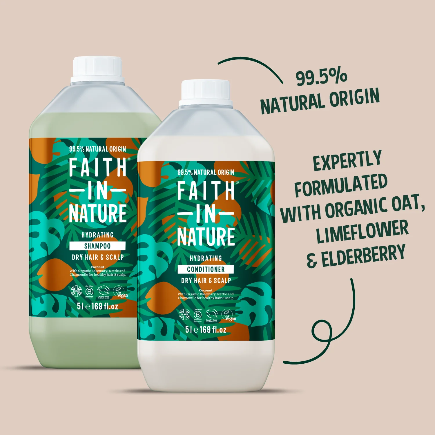 Coconut shampoo & conditioner set - 5L - Image 2
