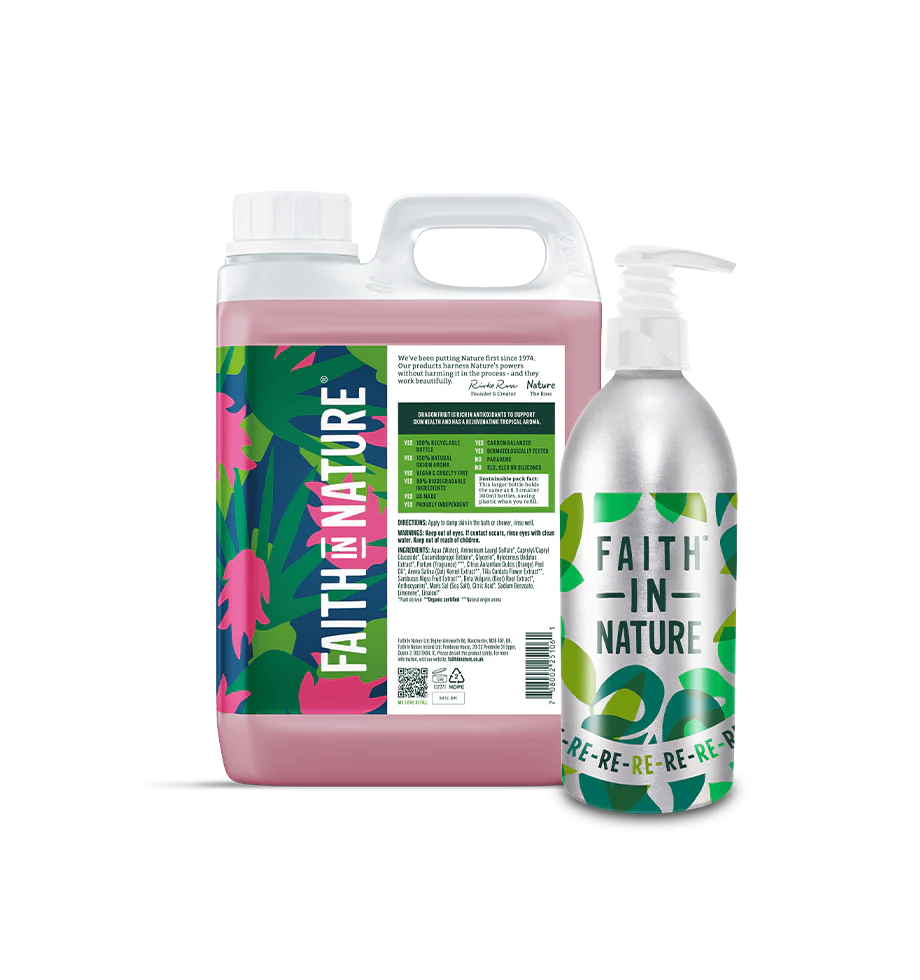 Dragon Fruit Body Wash 2.5L With Aluminium Refill Bottle