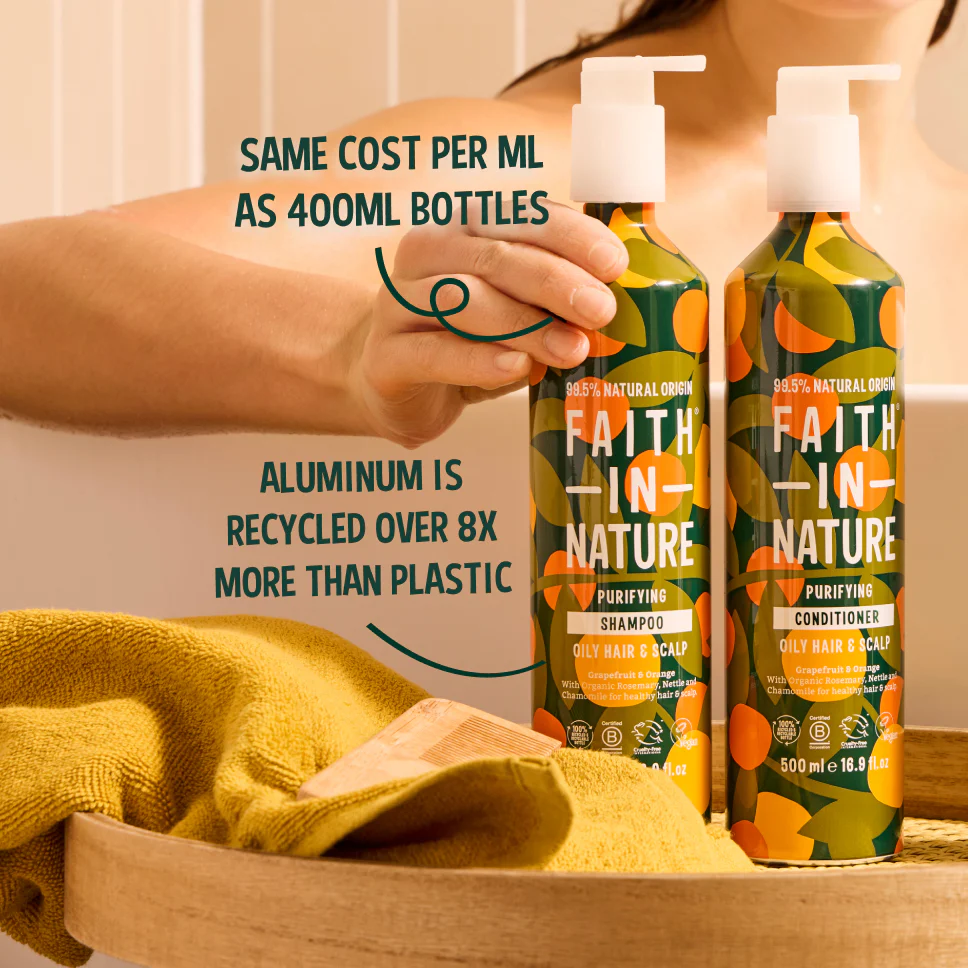 Grapefruit & Orange Shampoo - 500ml Aluminium - Image 2