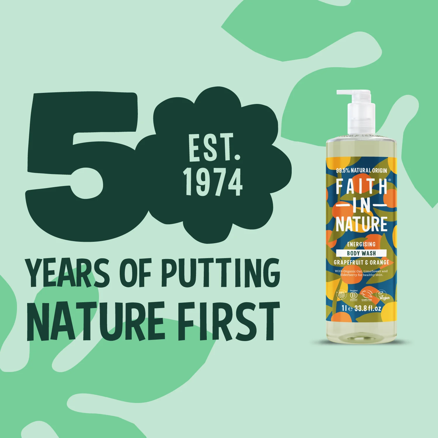 Grapefruit & Orange Body Wash - 1L - Image 6