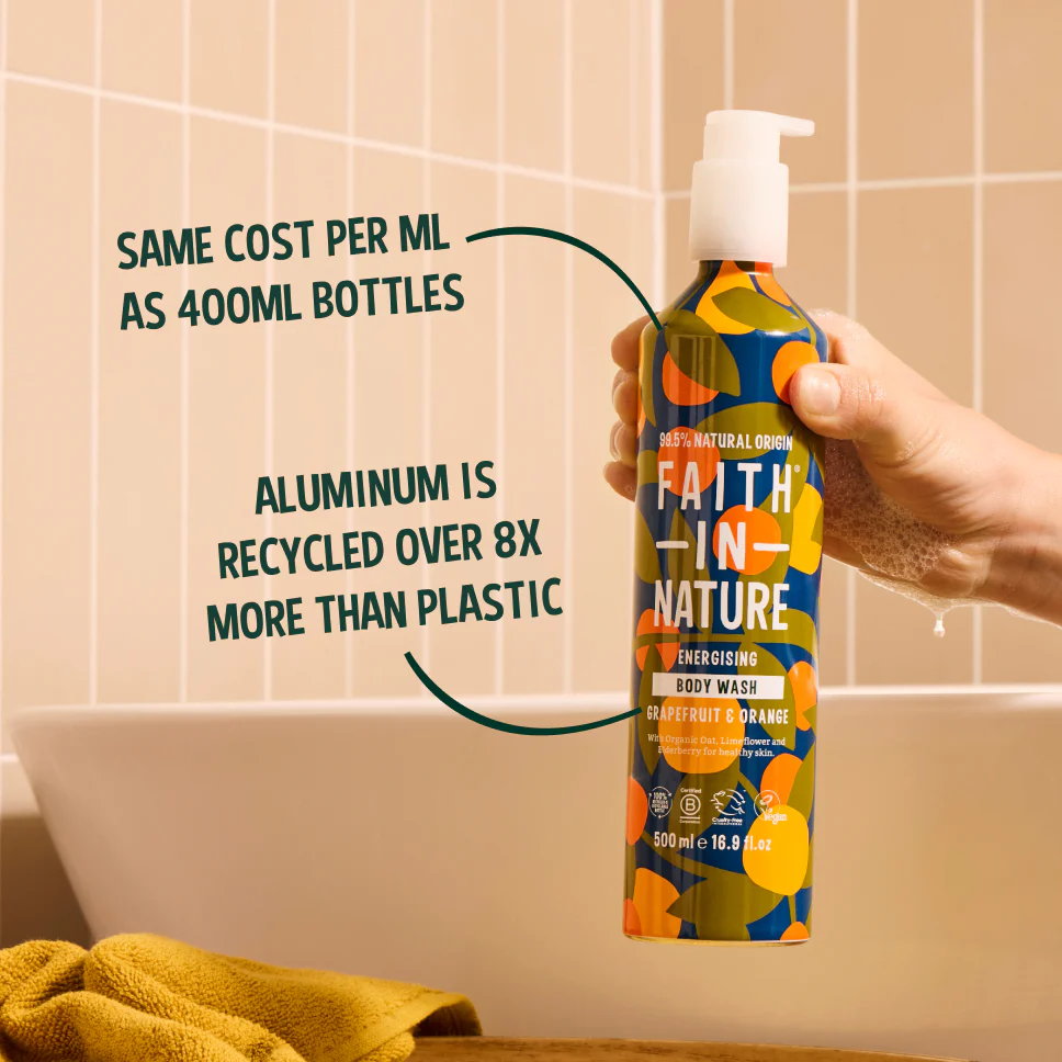 Grapefruit & Orange Body Wash - 500ml Aluminium - Image 2