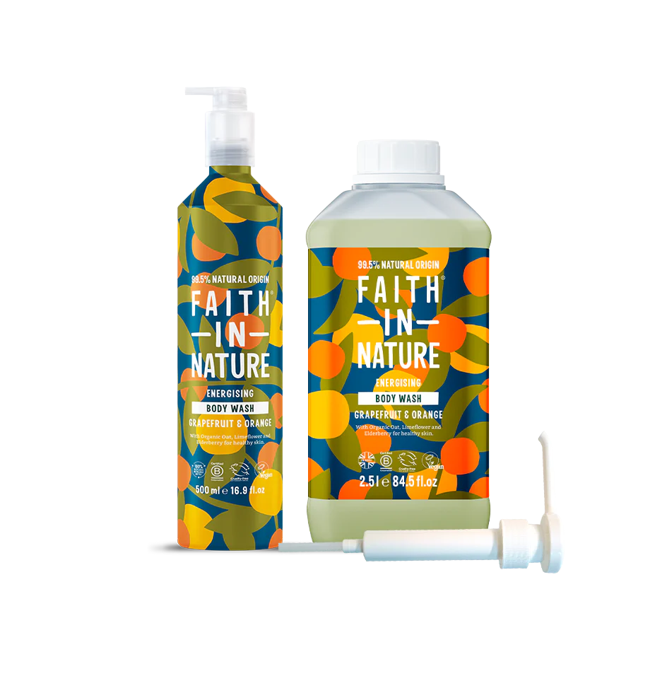 Grapefruit & Orange Body Wash - Aluminium Refill Set