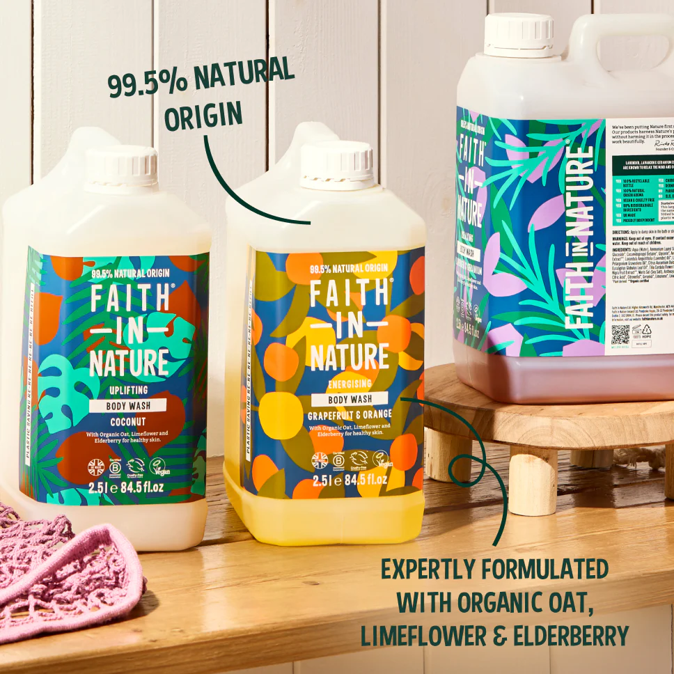 Grapefruit & Orange Body Wash - Aluminium Refill Set - Image 2
