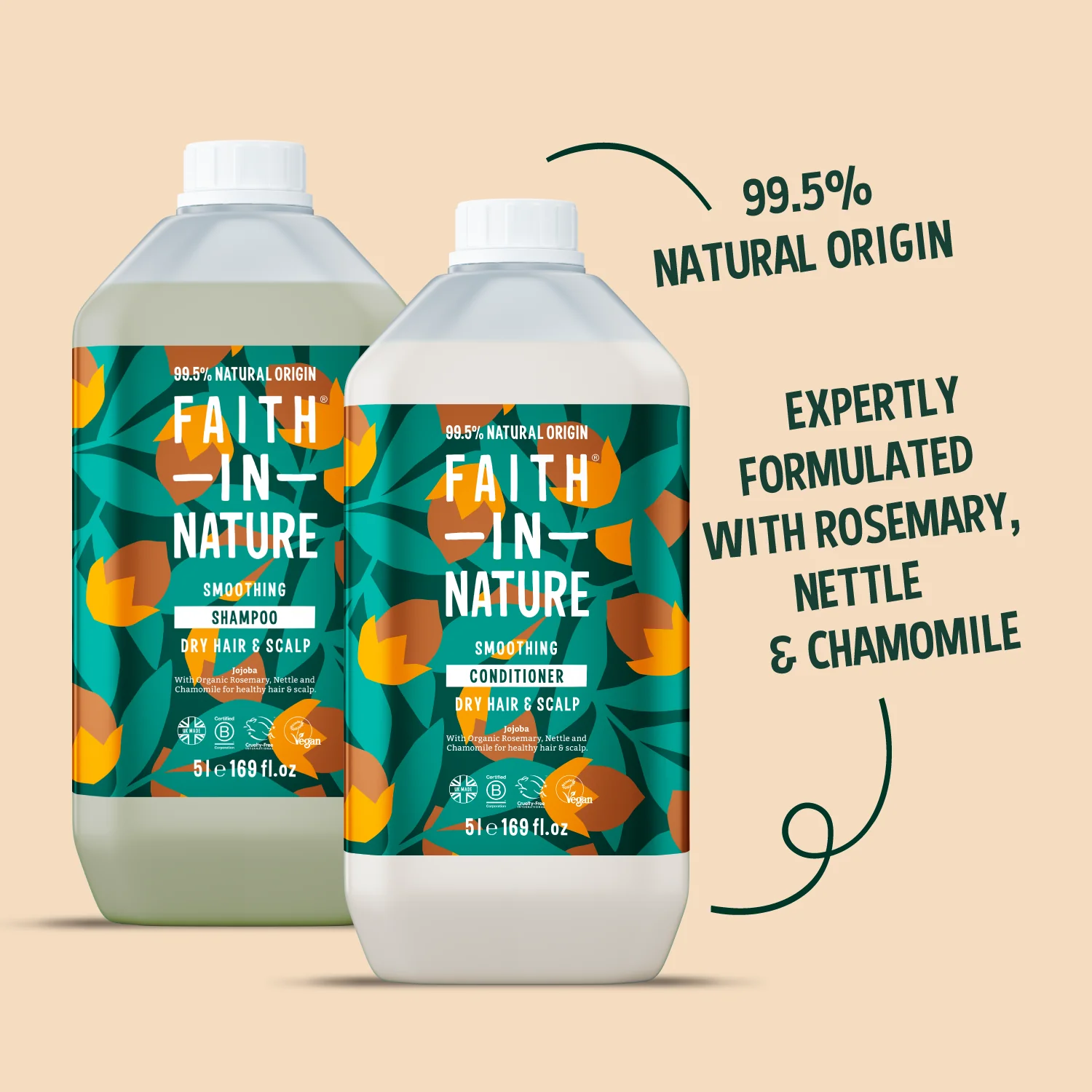 Jojoba Shampoo & Conditioner Set - 5L - Image 2