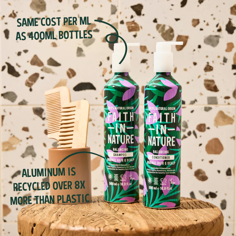 Lavender & Geranium Shampoo - 500ml Aluminium - Image 2