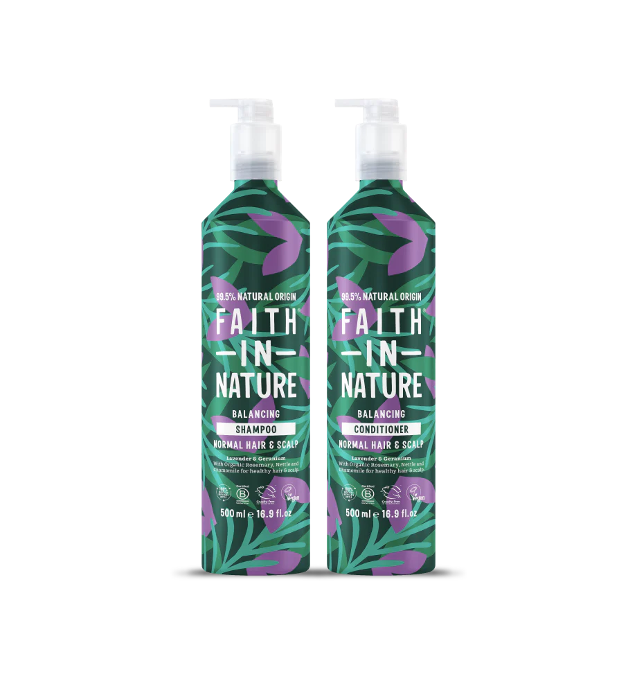 Lavender & Geranium Shampoo and Conditioner Set - 500ml Aluminium