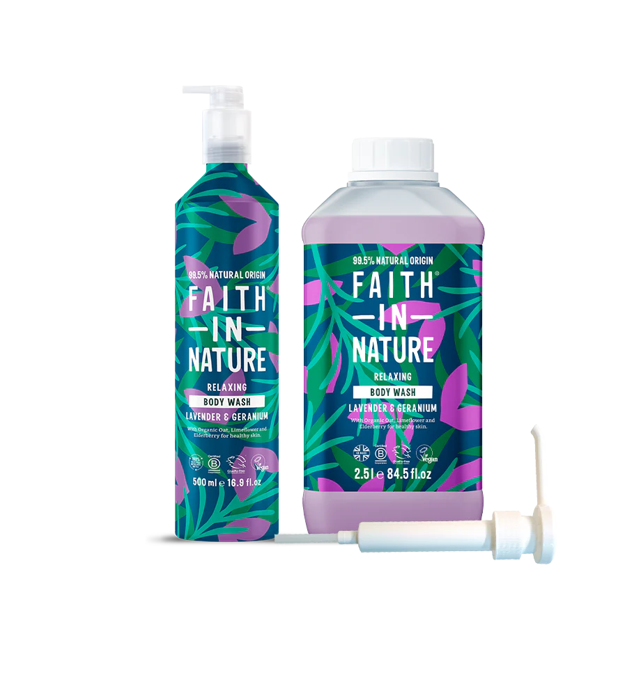 Lavender & Geranium Body Wash - Aluminium Refill Set