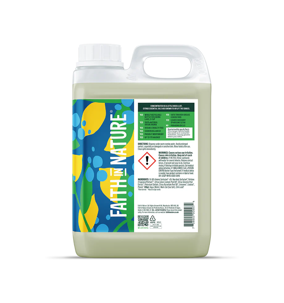 Lemon Washing Up Liquid - 2.5L