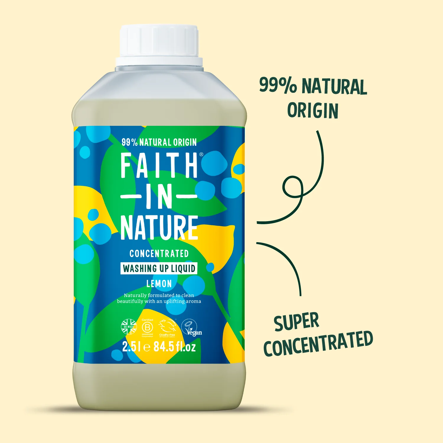 Lemon Washing Up Liquid - 2.5L - Image 3