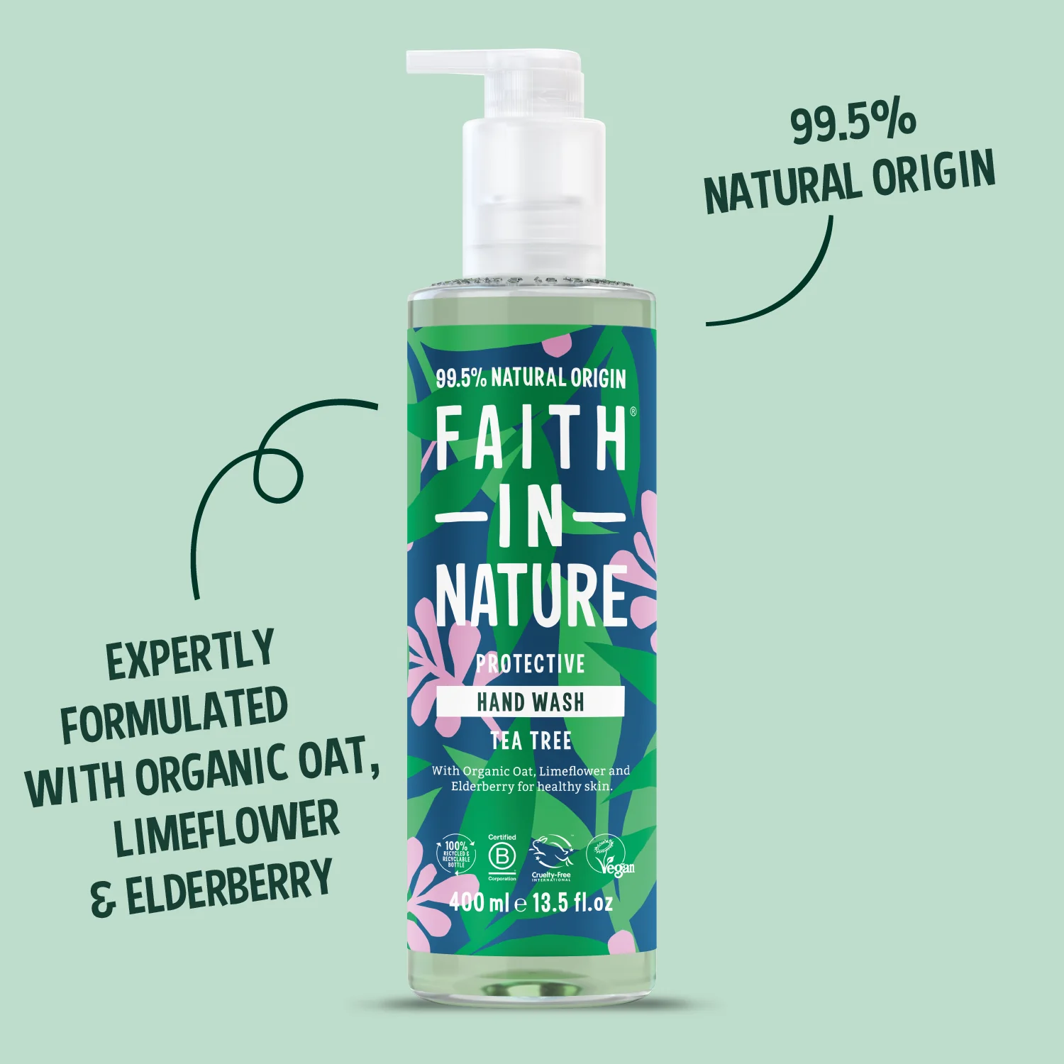 Tea Tree Hand Wash - 400ml - Image 2