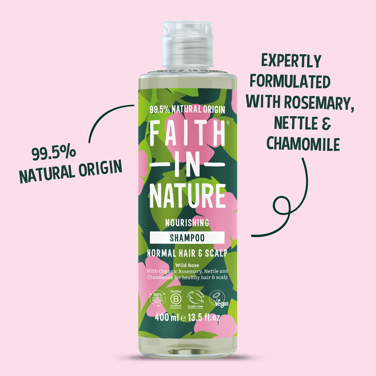 Wild Rose Shampoo - 400ml - Image 2