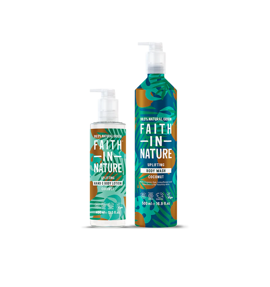 Coconut Aluminium Body Wash & Lotion Set