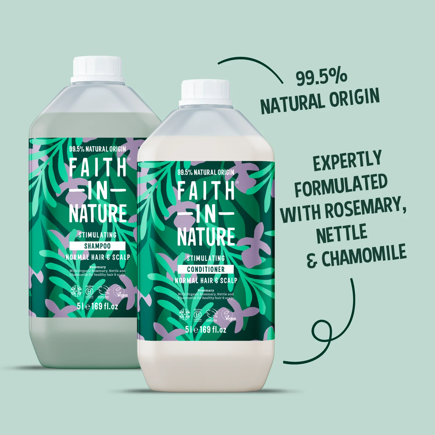 Rosemary Shampoo & Conditioner Set - 5L - Image 2