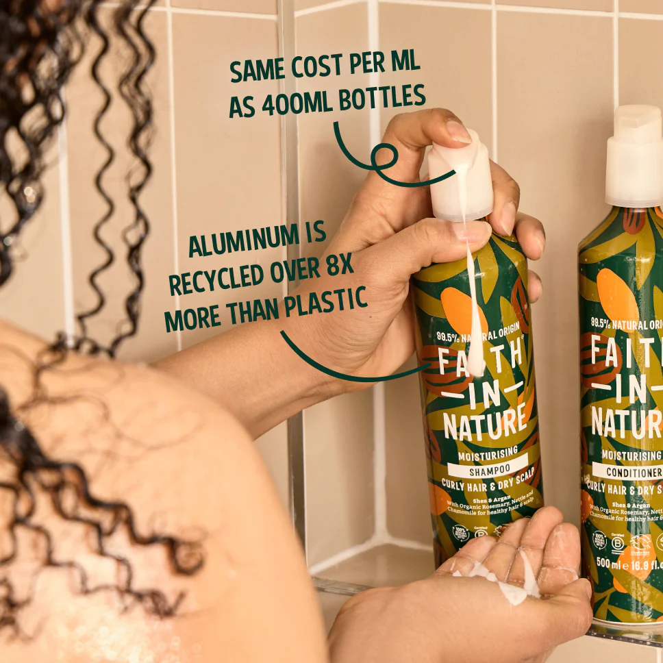 Shea & Argan Shampoo - 500ml Aluminium - Image 2